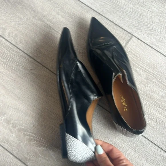 3.1 Phillip Lim black patent leather pointy toe slip on Italian Oxford shoe 8 - Picture 6 of 12